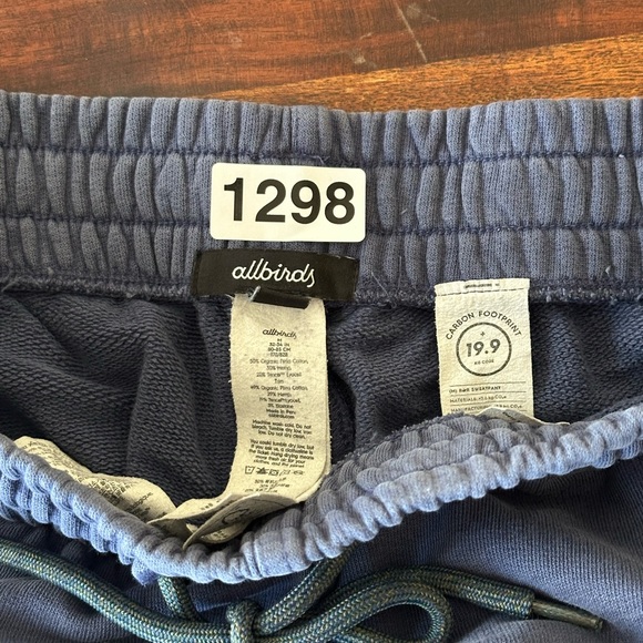 ALLBIRDS Women’s Navy Jogger Sweatpants M Organic Pima Cotton Athleisure Lounge - Picture 7 of 7